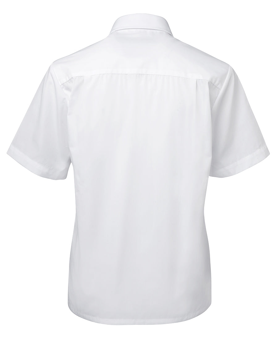 JB's Ladies L/S & S/S Original Poplin Shirt - White - Back