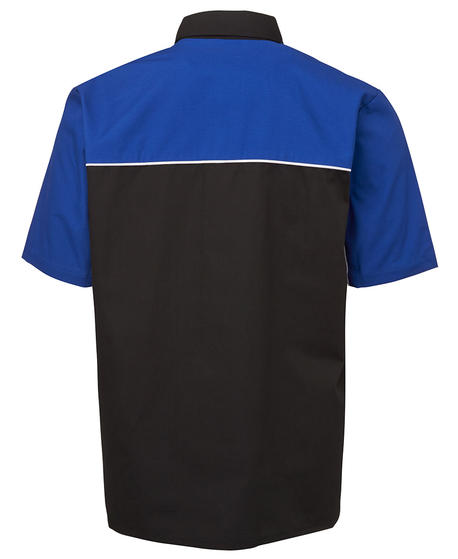 Podium Moto Shirt - Black/Royal/White - Back