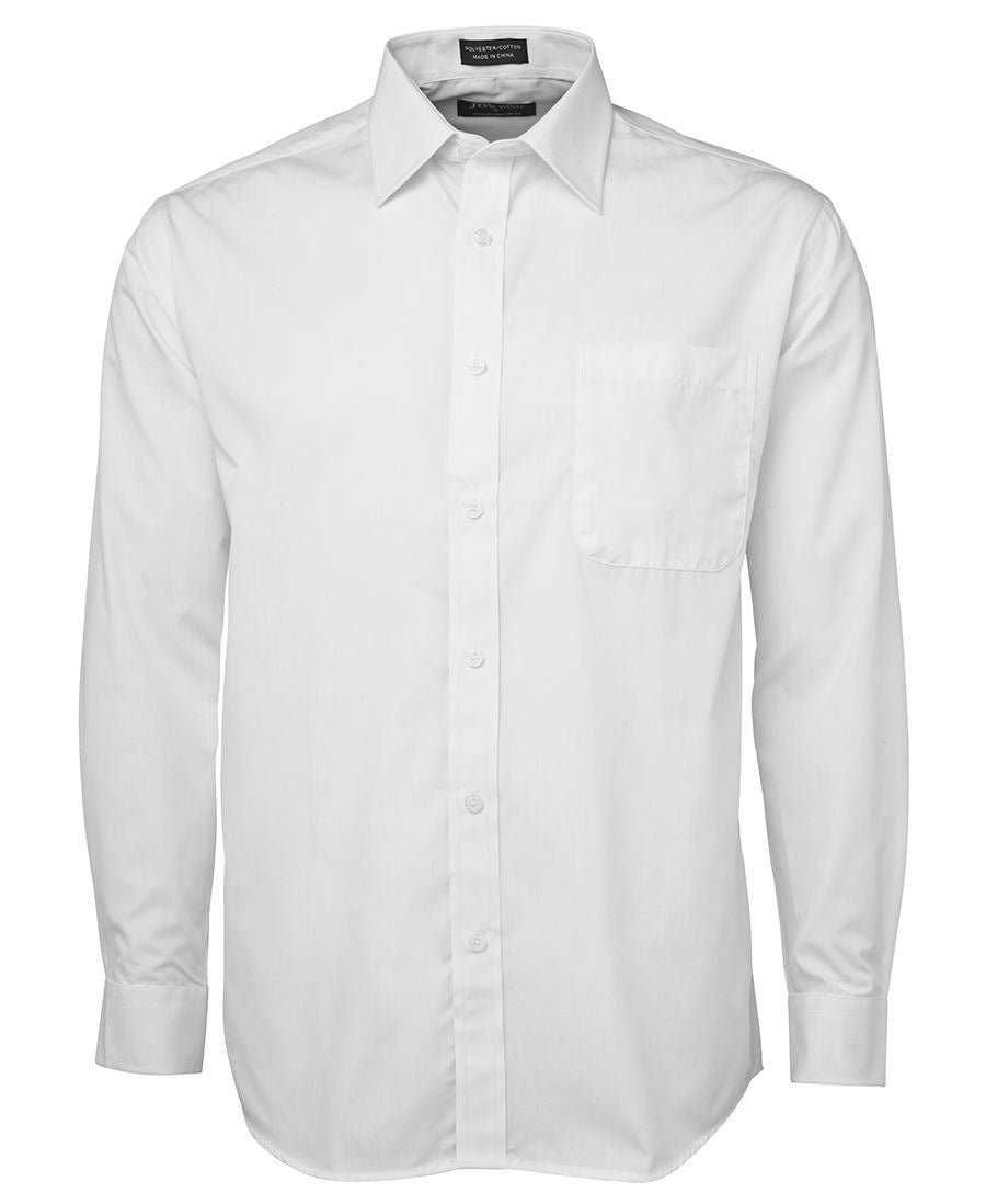 JB's L/S & S/S Poplin Shirt - White - Front