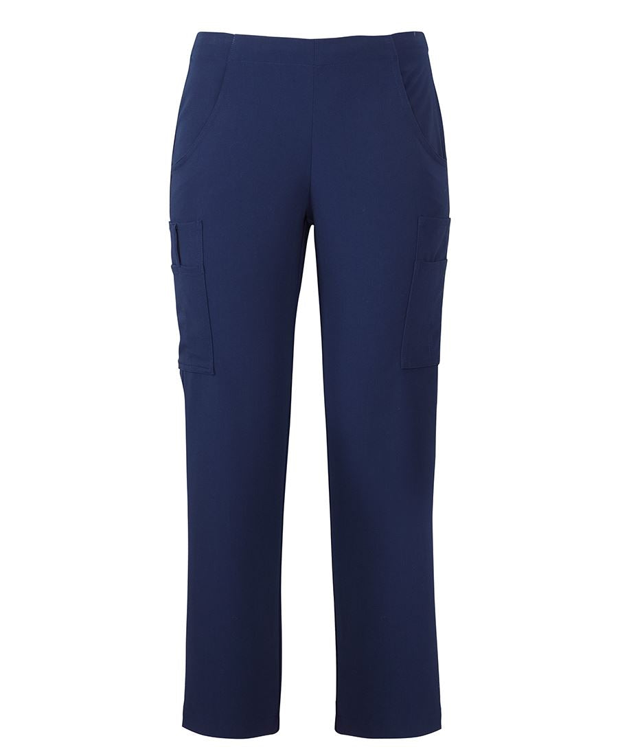 JB's Ladies Nu Scrub Cargo Pant - Indigo - Front