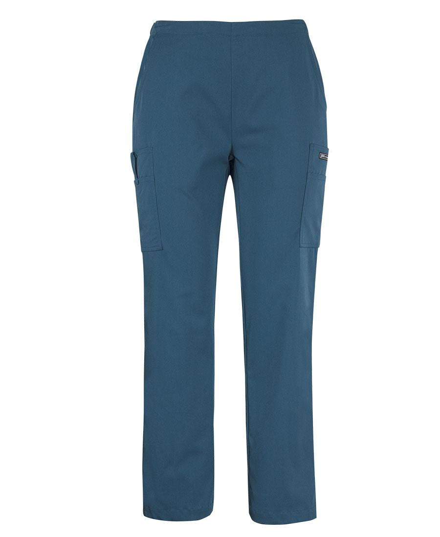 JB's Ladies Nu Scrub Cargo Pant - Storm Blue - Front