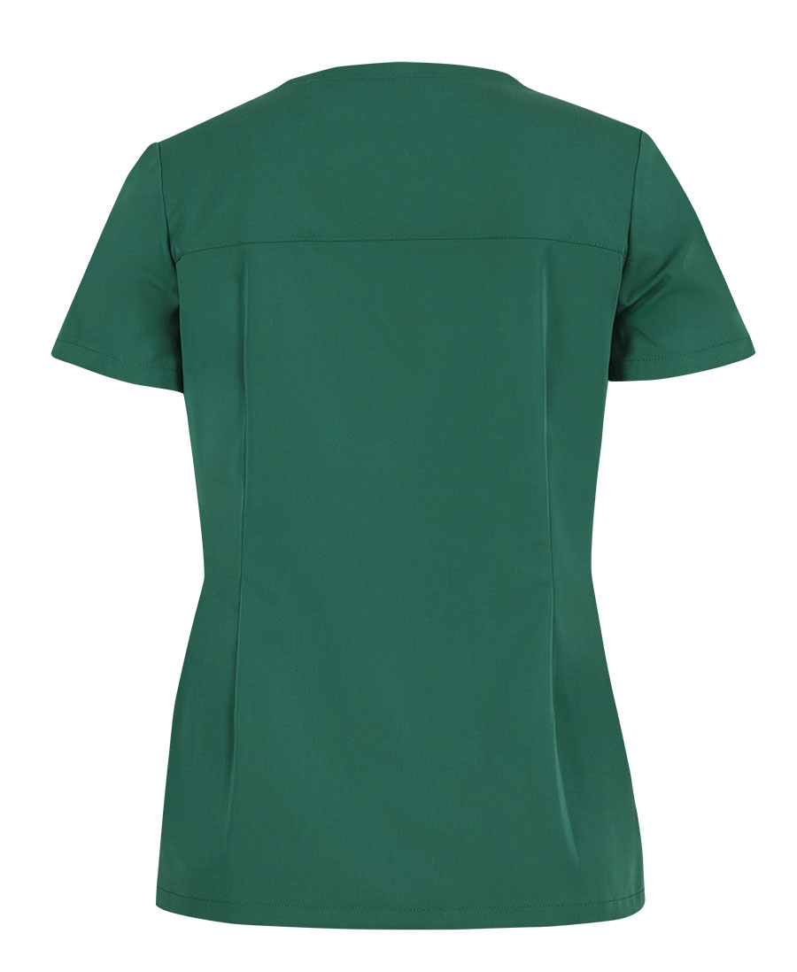 JB's Ladies Nu Scrub Top - Hunter Green - Back
