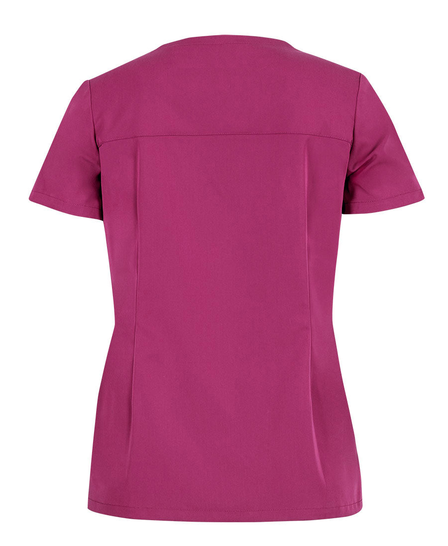 JB's Ladies Nu Scrub Top - Fuchsia - Back