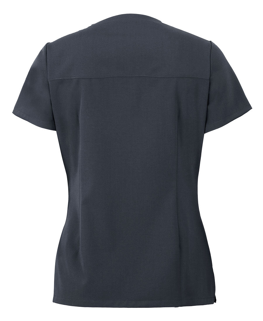 JB's Ladies Nu Scrub Top - Graphite - Back