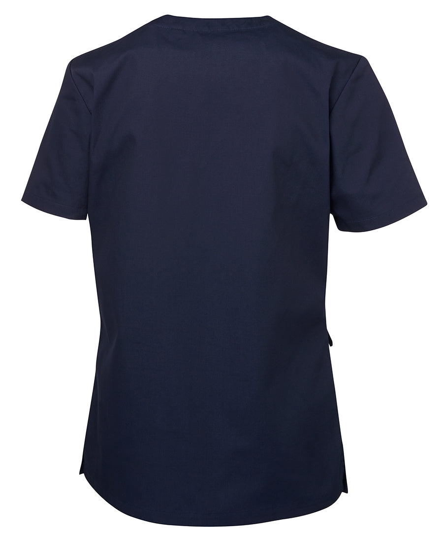 JB's Ladies Scrubs Top - Navy - Back