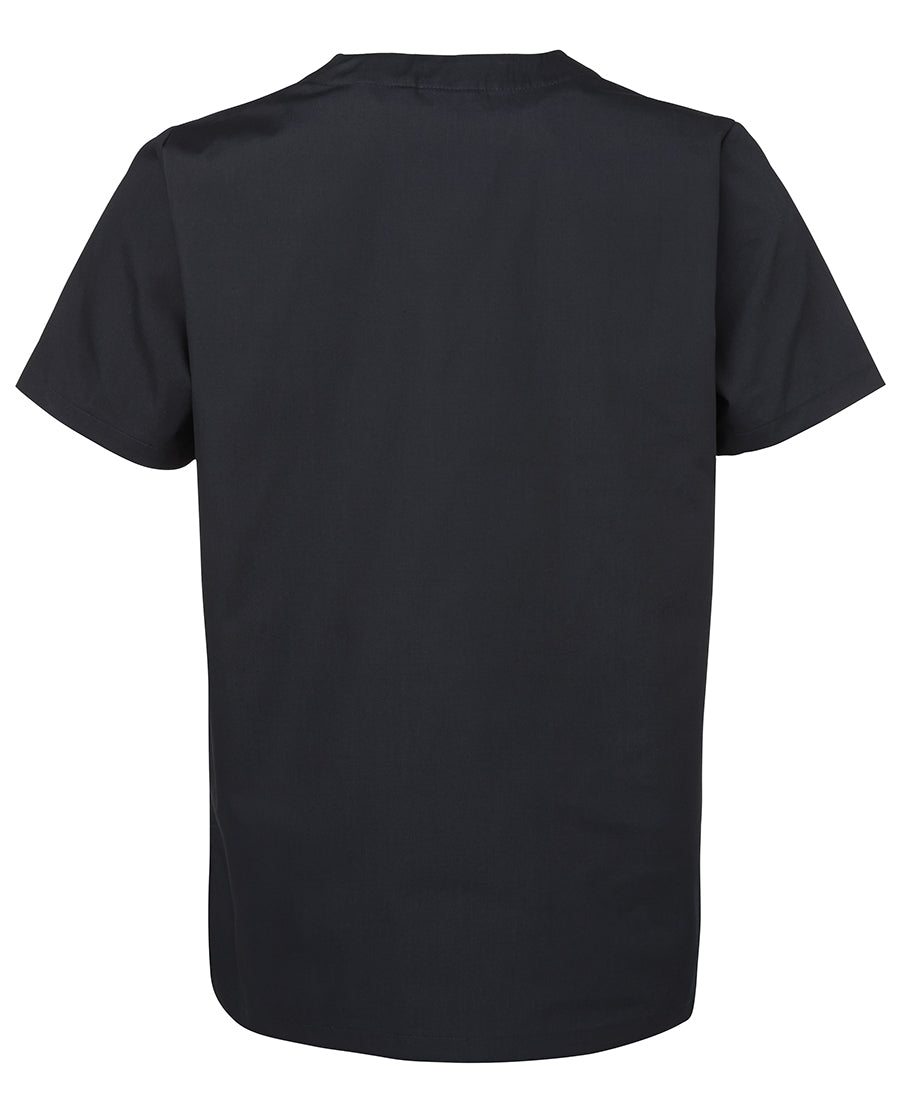 JB's Unisex Scrubs Top - Black - Back