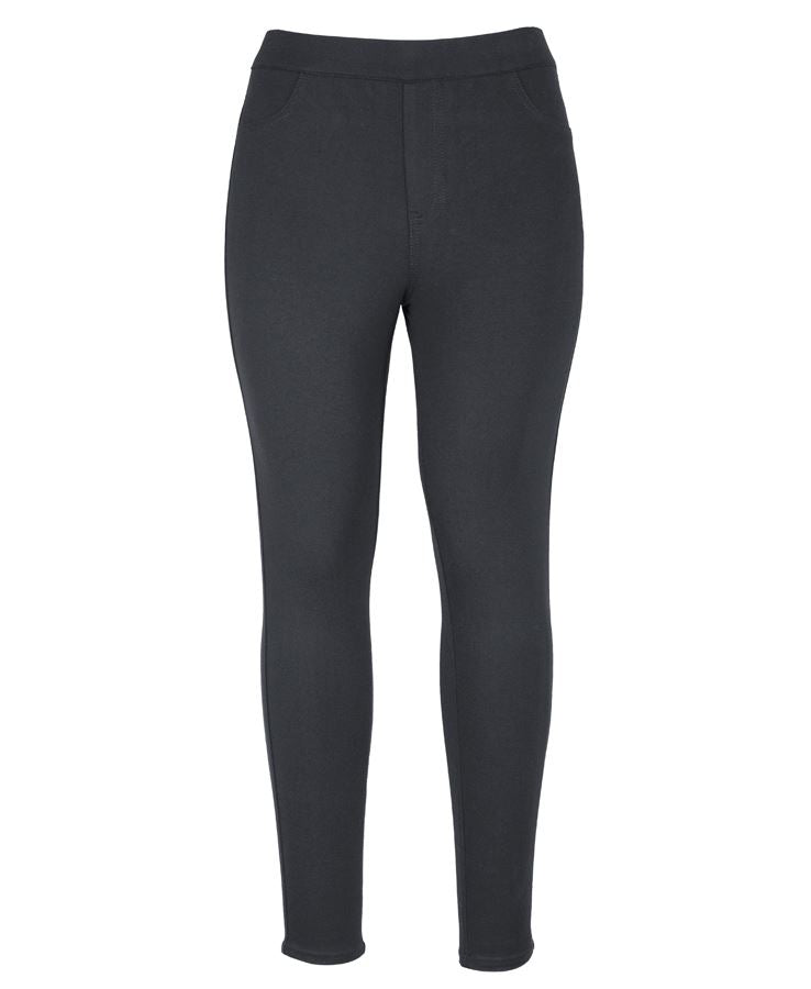 JB's Ladies Stretch Jegging - Black - Front