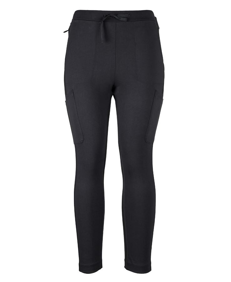 JB's Ladies Stretch Pocket Ponte Pant - Black - Front