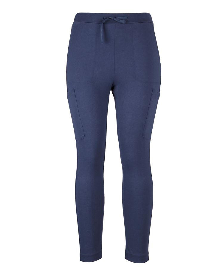 JB's Ladies Stretch Pocket Ponte Pant - Navy - Front