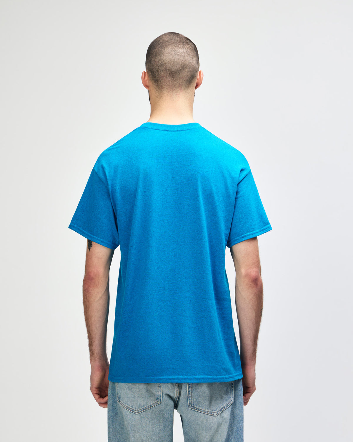 Gildan Heavy Cotton 5000 T-Shirt - Antique Sapphire - Back