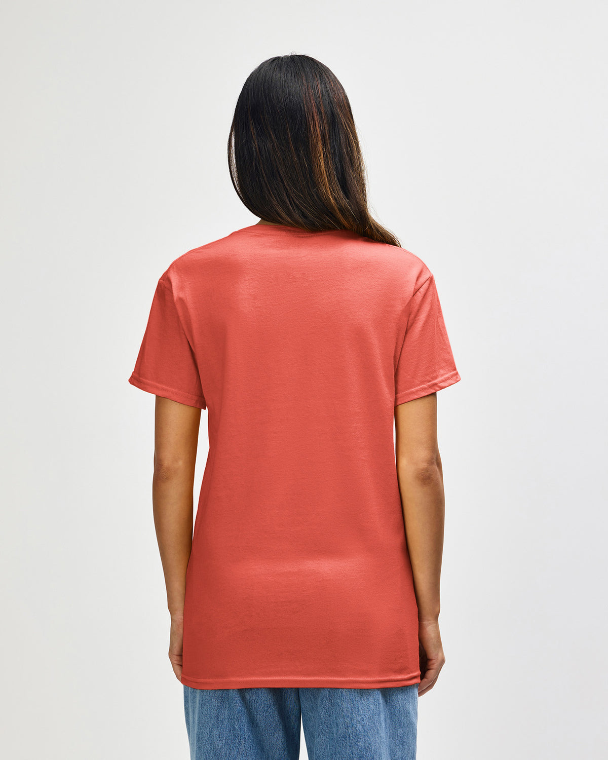 Gildan Heavy Cotton 5000 T-Shirt - Coral Silk - Back