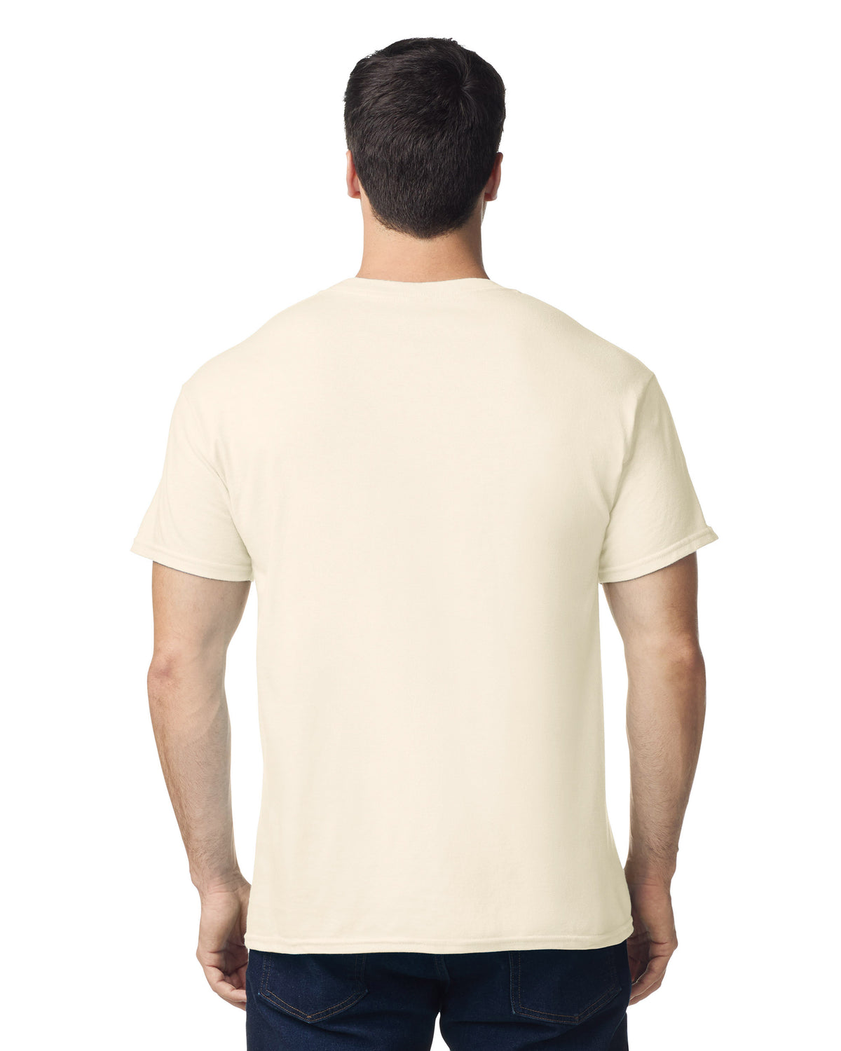 Gildan Heavy Cotton 5000 T-Shirt - Natural - Back