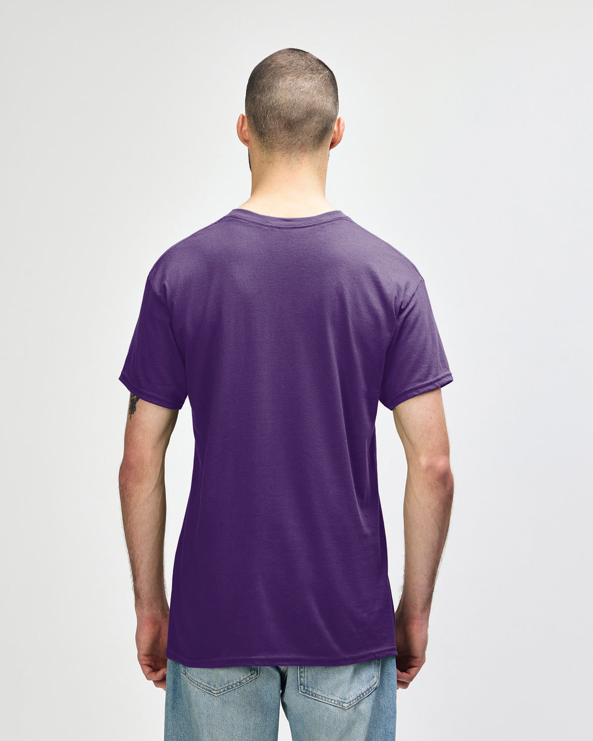 Gildan Heavy Cotton 5000 T-Shirt - Purple - Back