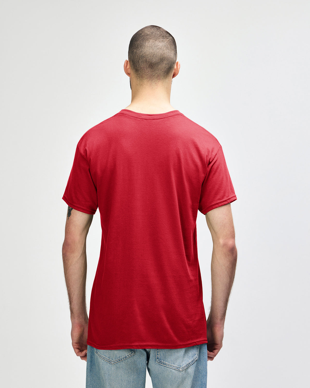 Gildan Heavy Cotton 5000 T-Shirt - Red - Back