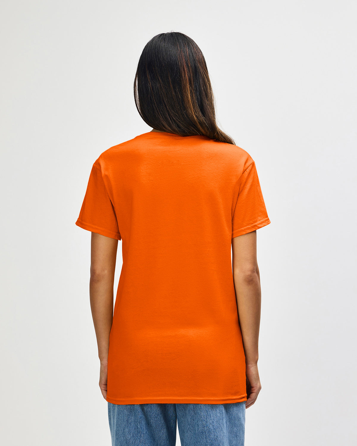 Gildan Heavy Cotton 5000 T-Shirt - Safety Orange - Back