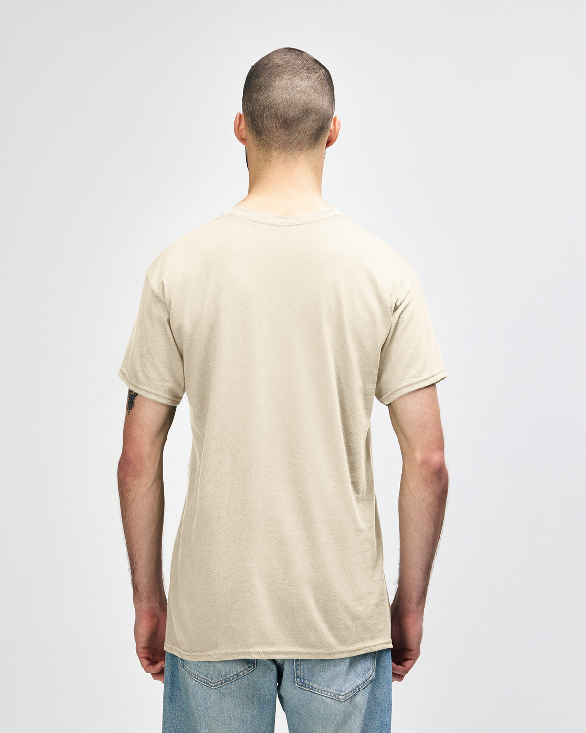 Gildan Heavy Cotton 5000 T-Shirt - Sand - Back