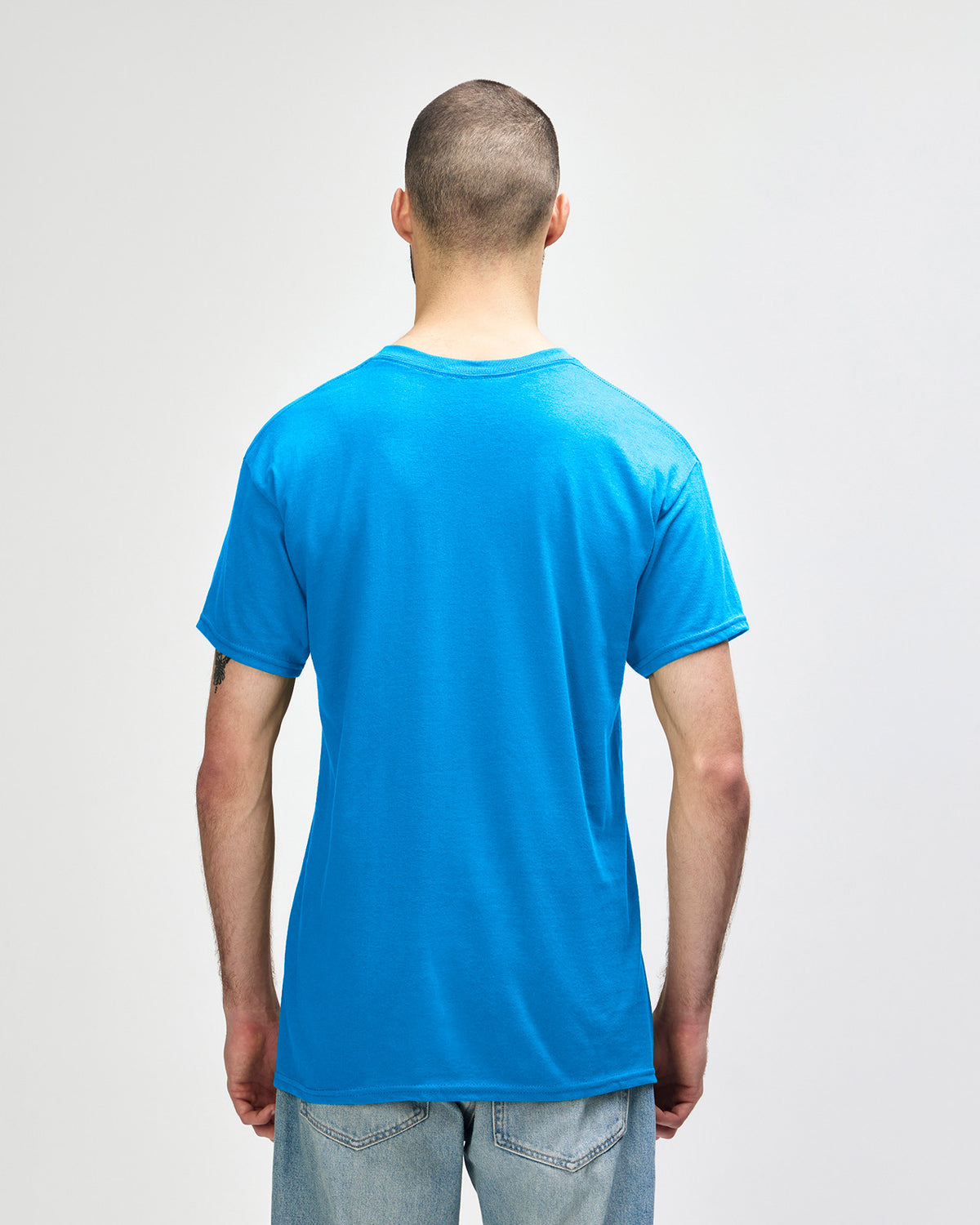 Gildan Heavy Cotton 5000 T-Shirt - Sapphire - Back