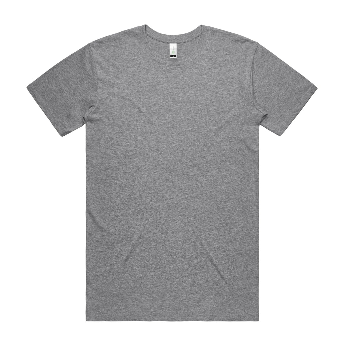 Staple Organic Tee 5001G - Grey Marle - Front