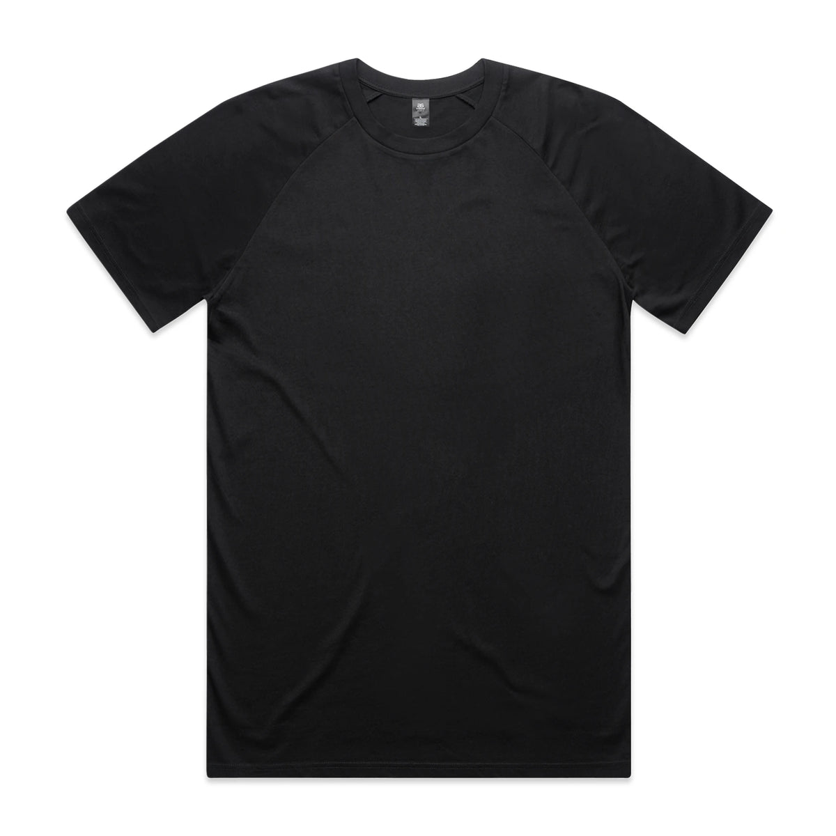 Staple Raglan Tee 5001R - Black - Front