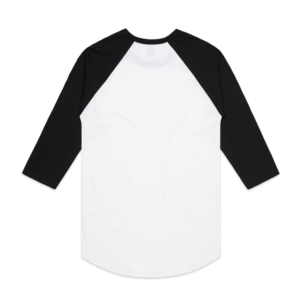 Raglan Tee 5012 - White/Black - Back