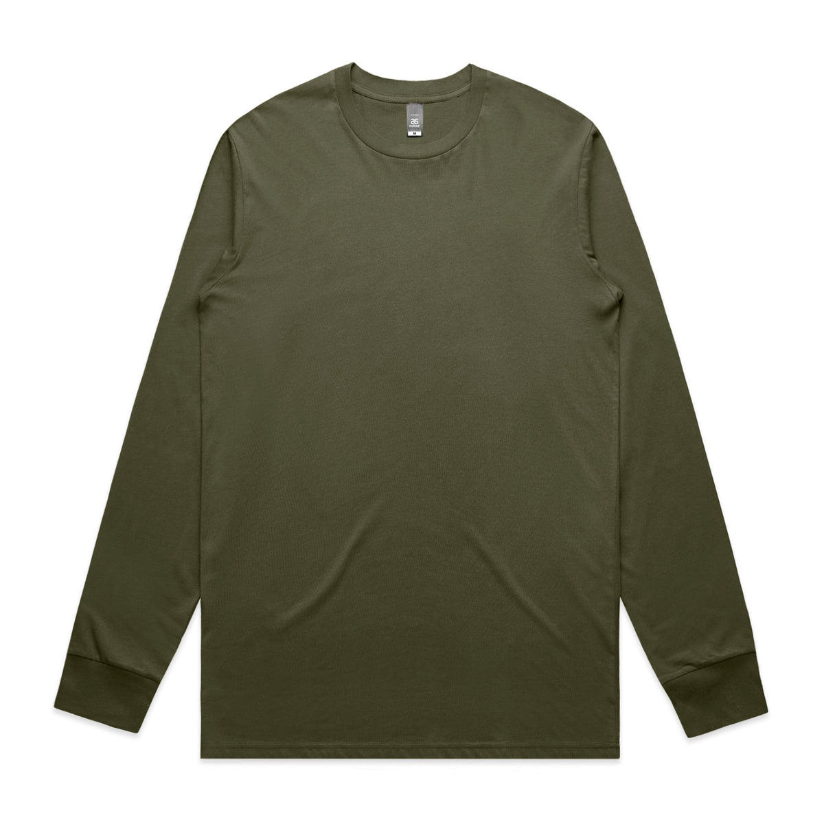 Staple L/S Tee 5020 - Army - Front