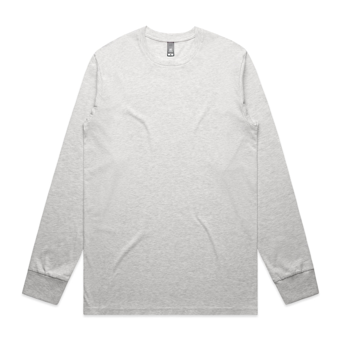 Staple L/S Tee 5020 - Ash Heather - Front