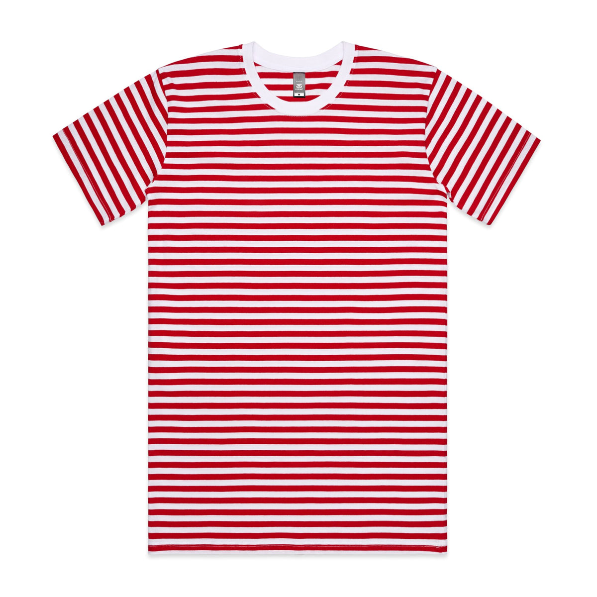 Staple Stripe Tee 5028S - White/Red - Front