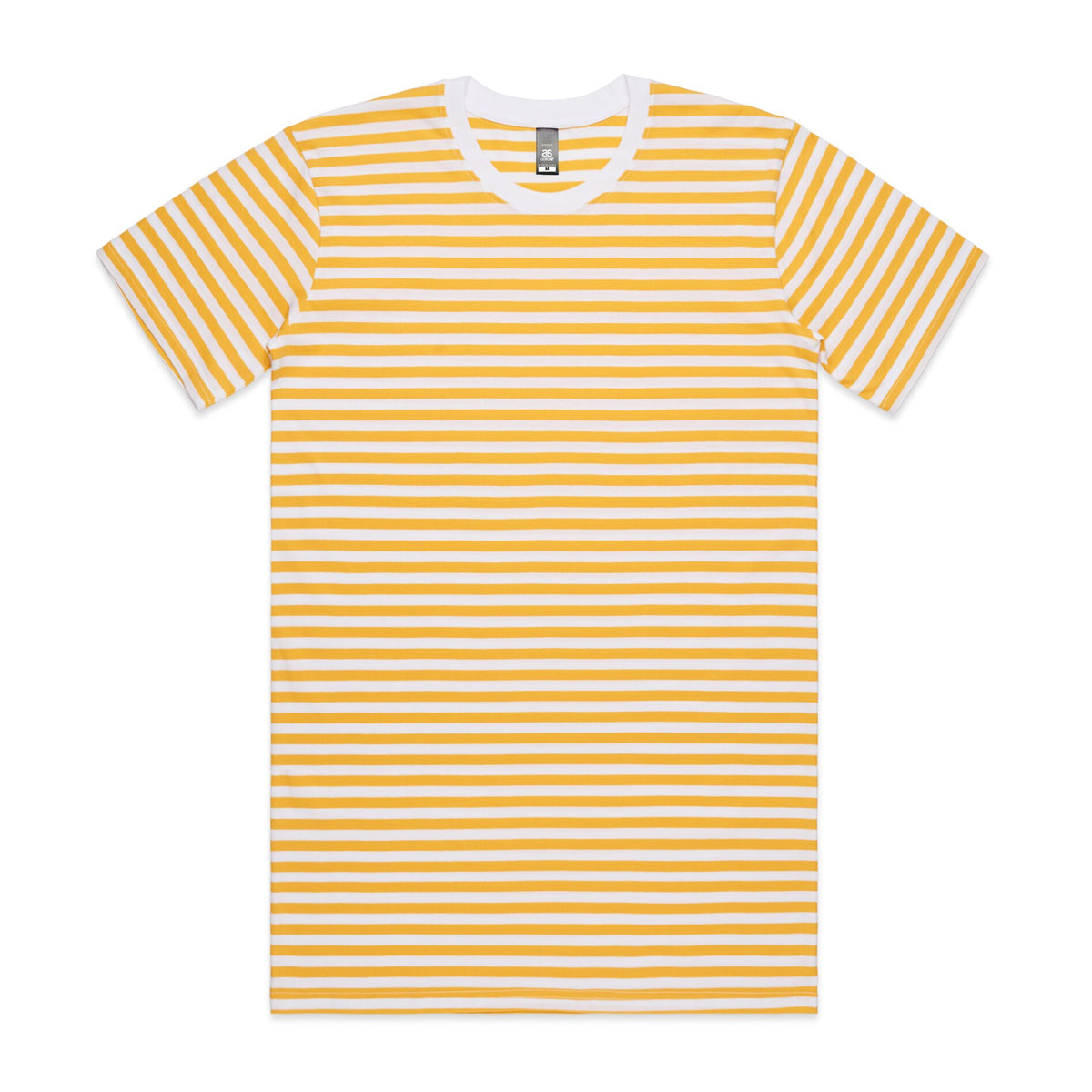 Staple Stripe Tee 5028S - White/Yellow - Front