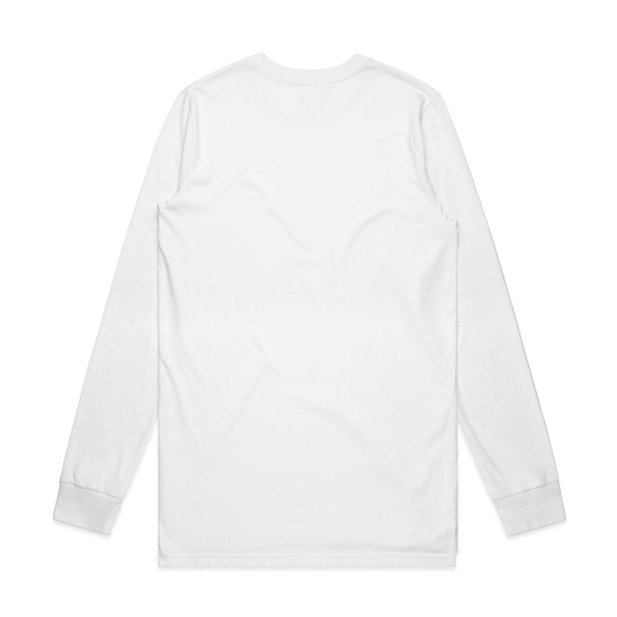 Base Organic L/S Tee 5029G - White - Back