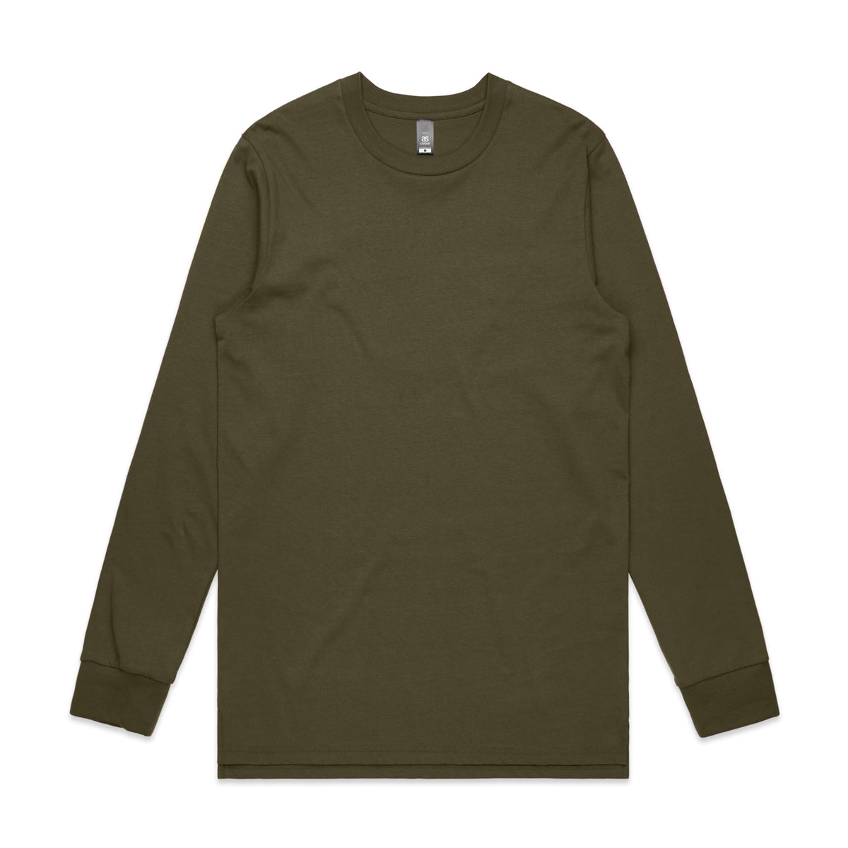 Base L/S Tee 5029S - Army - Front