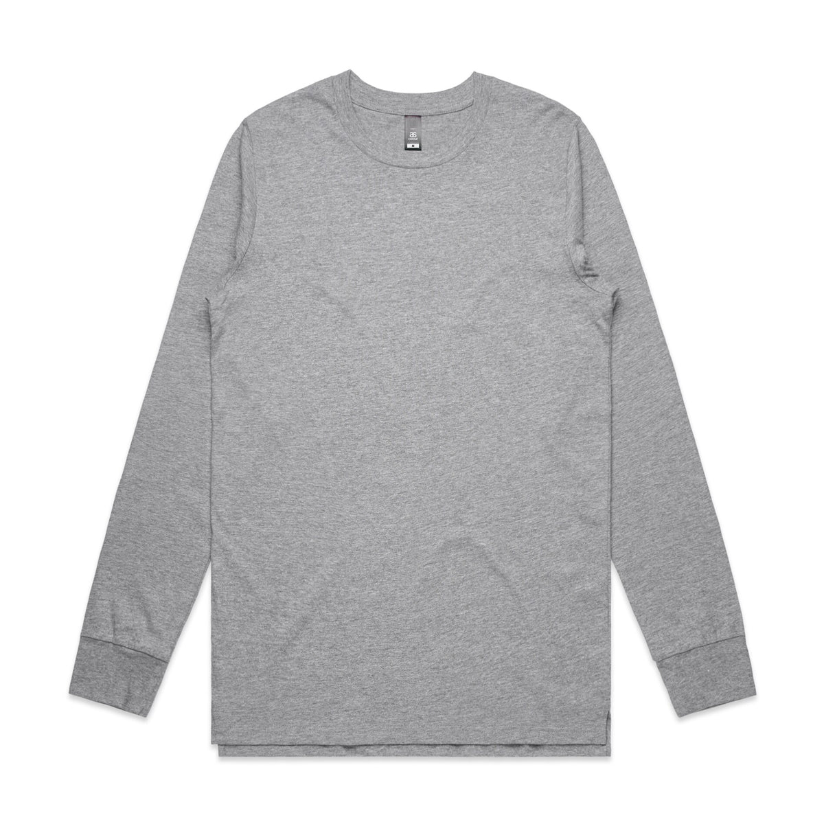 Base L/S Tee 5029S - Grey Marle - Front