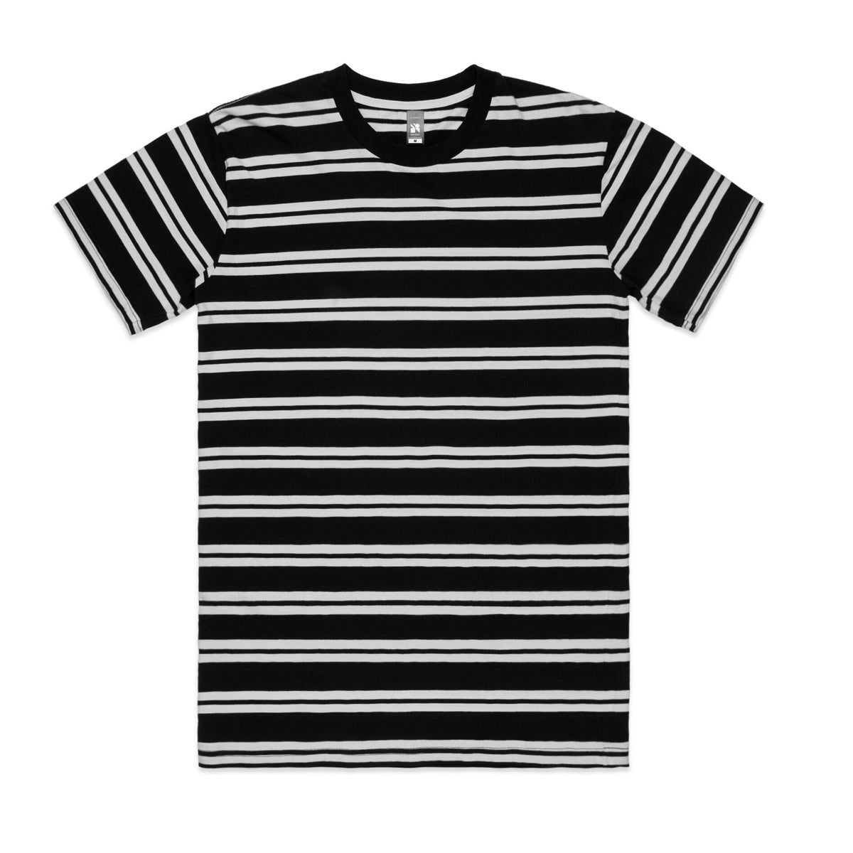 Classic Stripe Tee 5044 - Black/White - Front