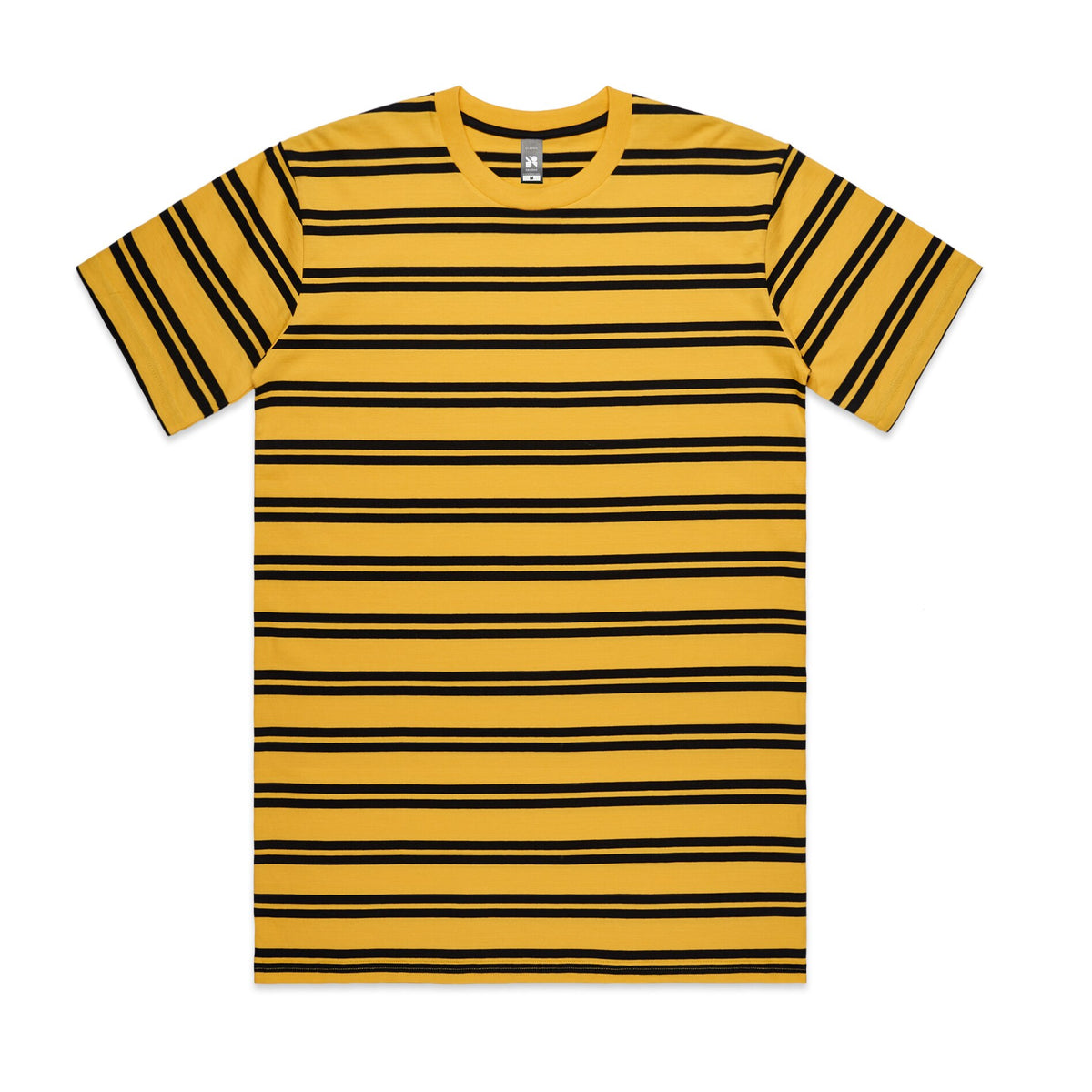 Classic Stripe Tee 5044 - Yellow/Black - Front