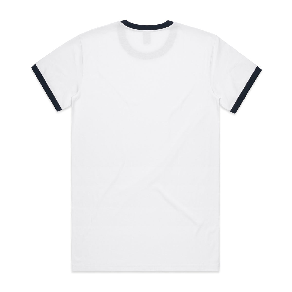 Staple Ringer Tee 5053 - White/Navy - Back