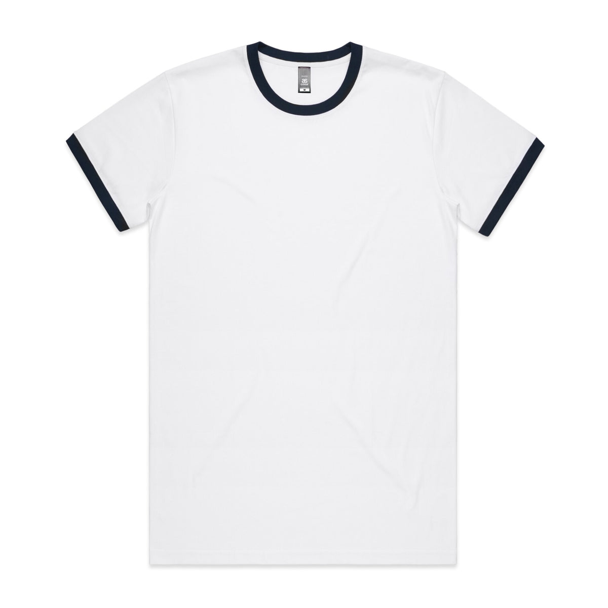 Staple Ringer Tee 5053 - White/Navy - Front
