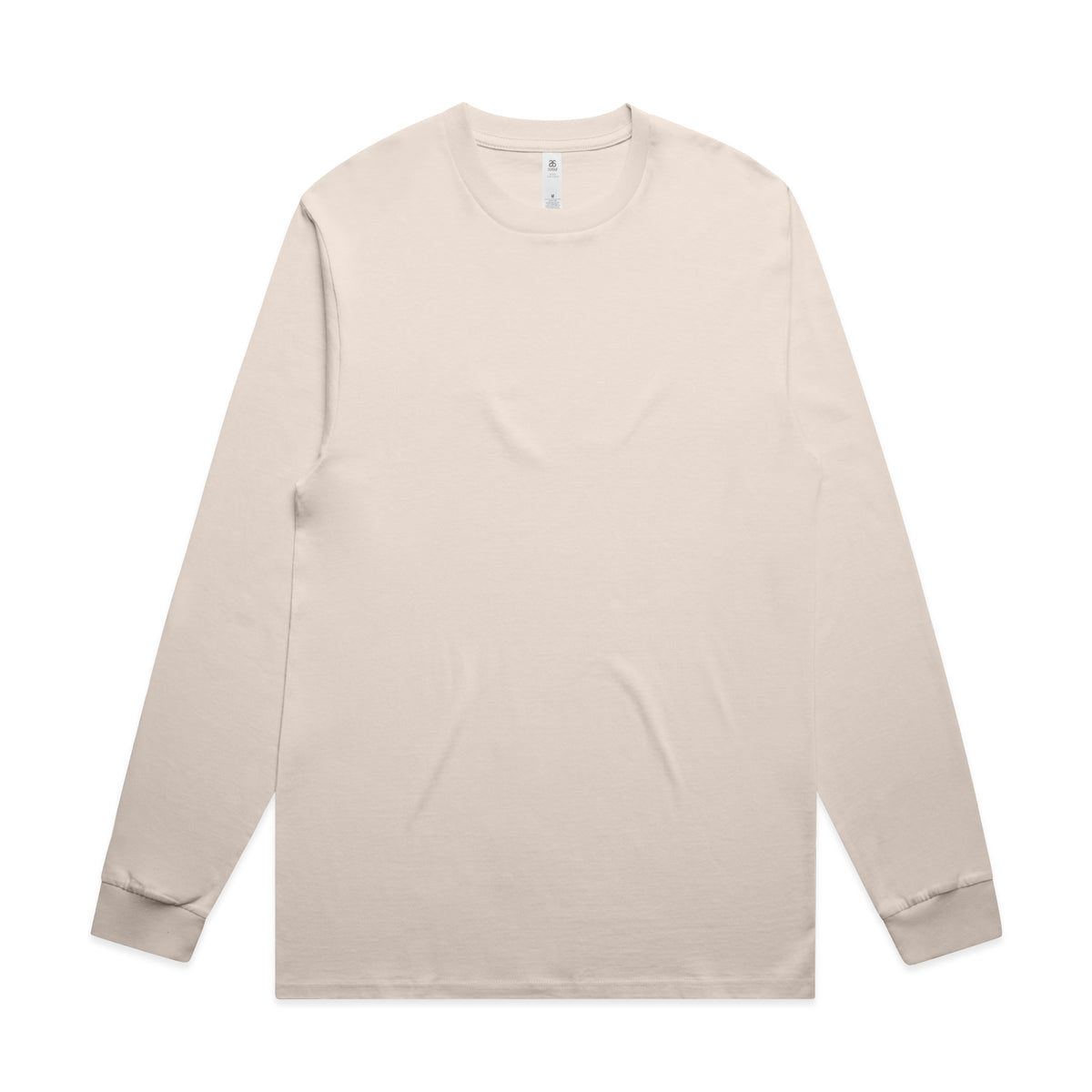 Block L/S Tee 5054 - Bone - Front