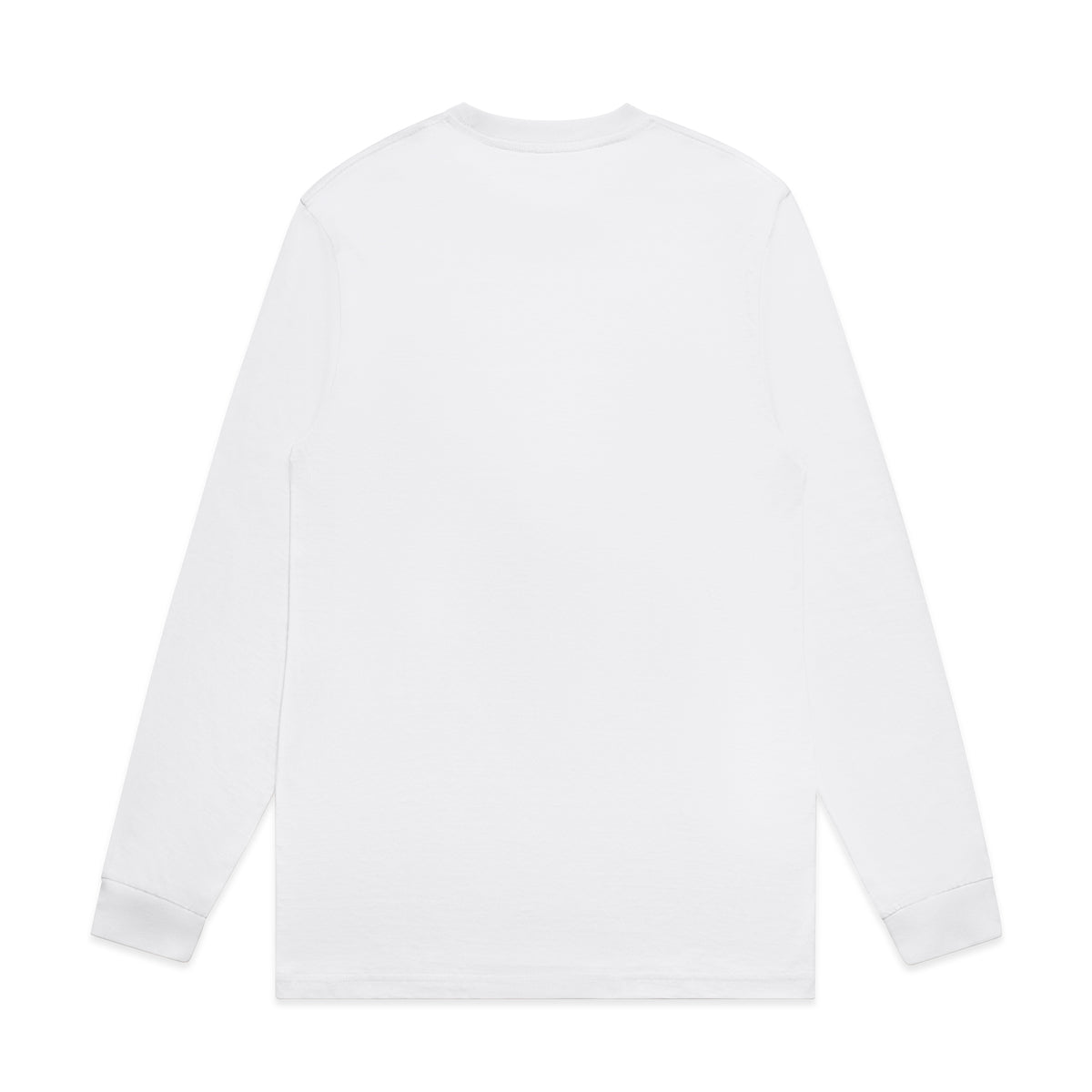 Block L/S Tee 5054 - White - Back
