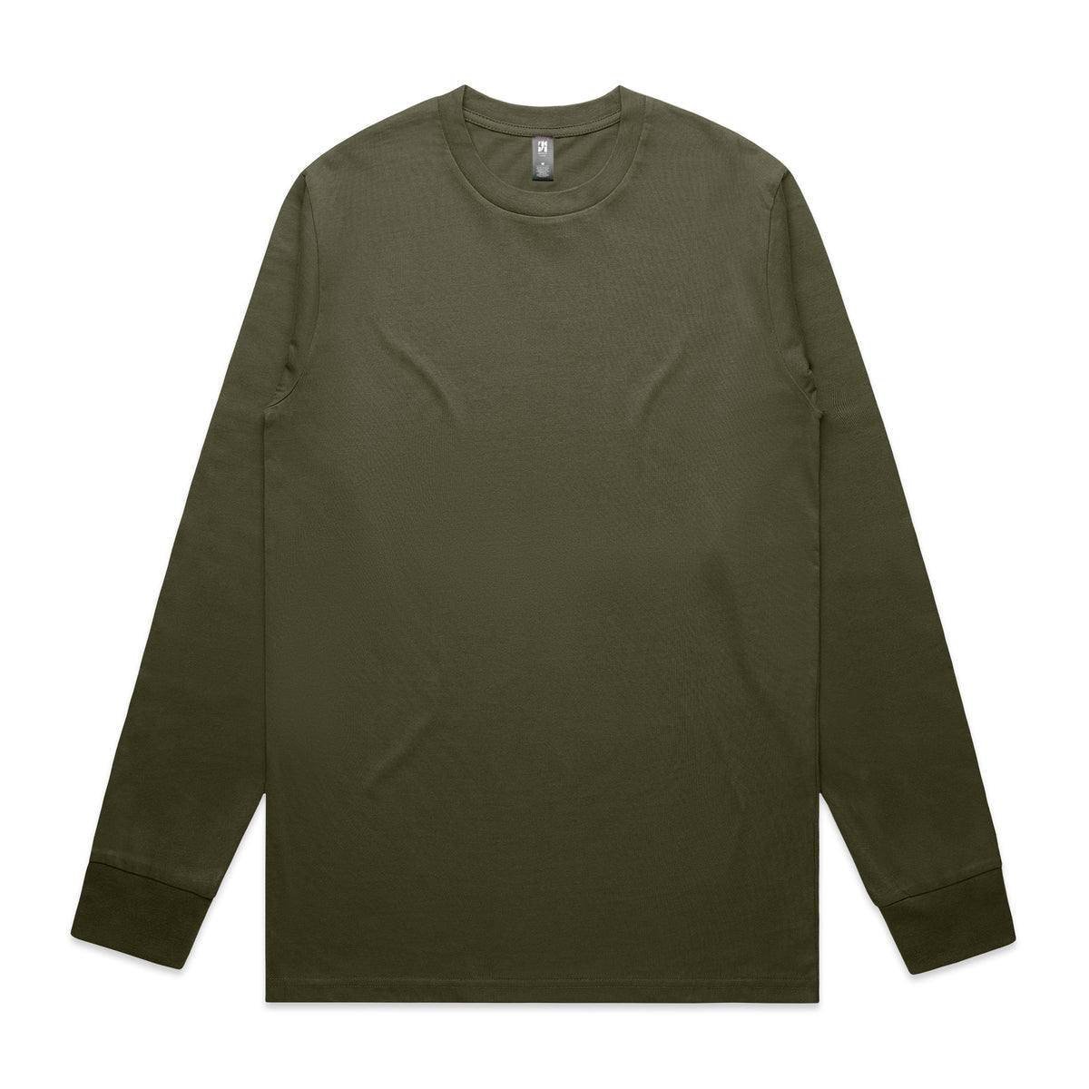 Classic L/S Tee 5071 - Army - Front