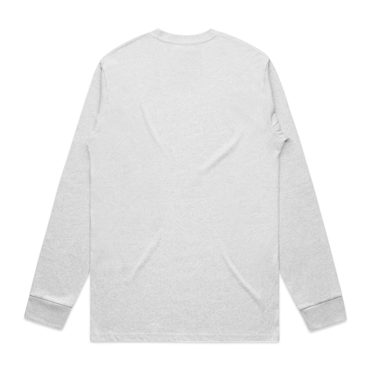 Classic L/S Tee 5071 - White Marle - Back