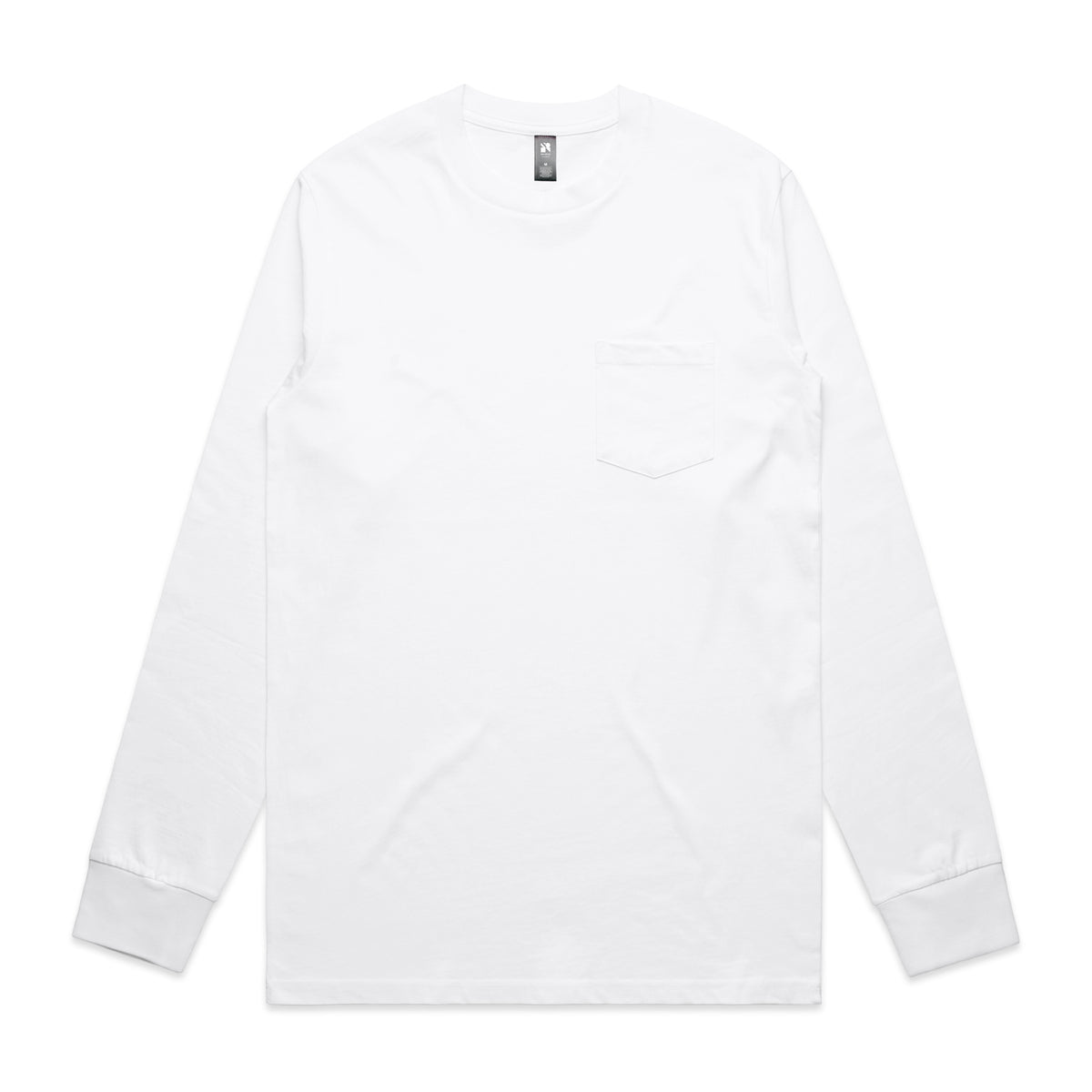 Classic Pocket L/S Tee 5072 - White - Front