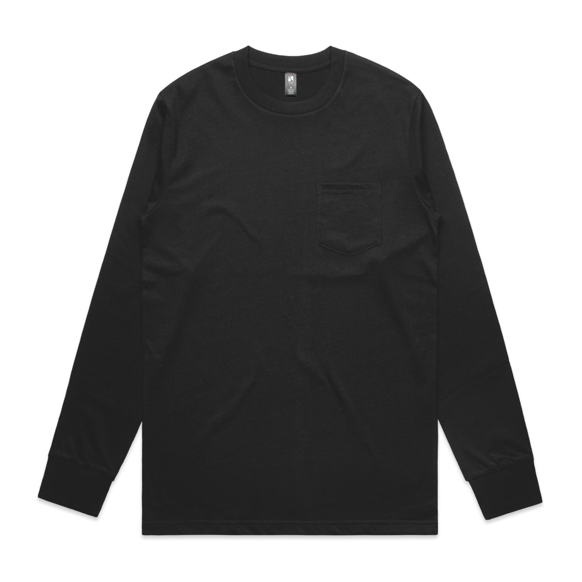 Classic Pocket L/S Tee 5072 - Black - Front