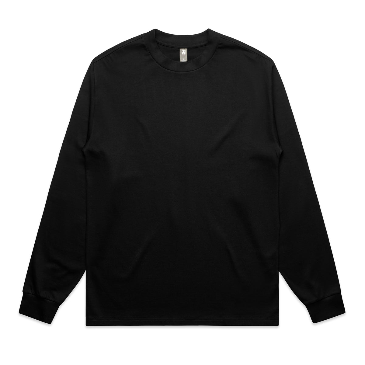 Heavy L/S Tee 5081 - Black - Front