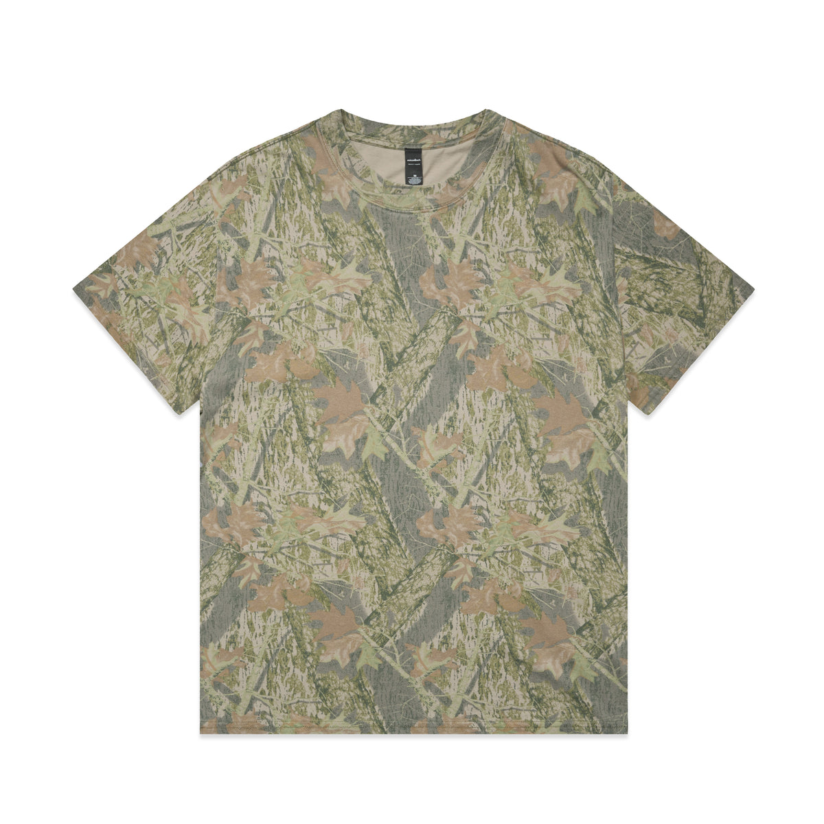 Heavy Faded Camo Tee 5082C - Tree Camo - Front