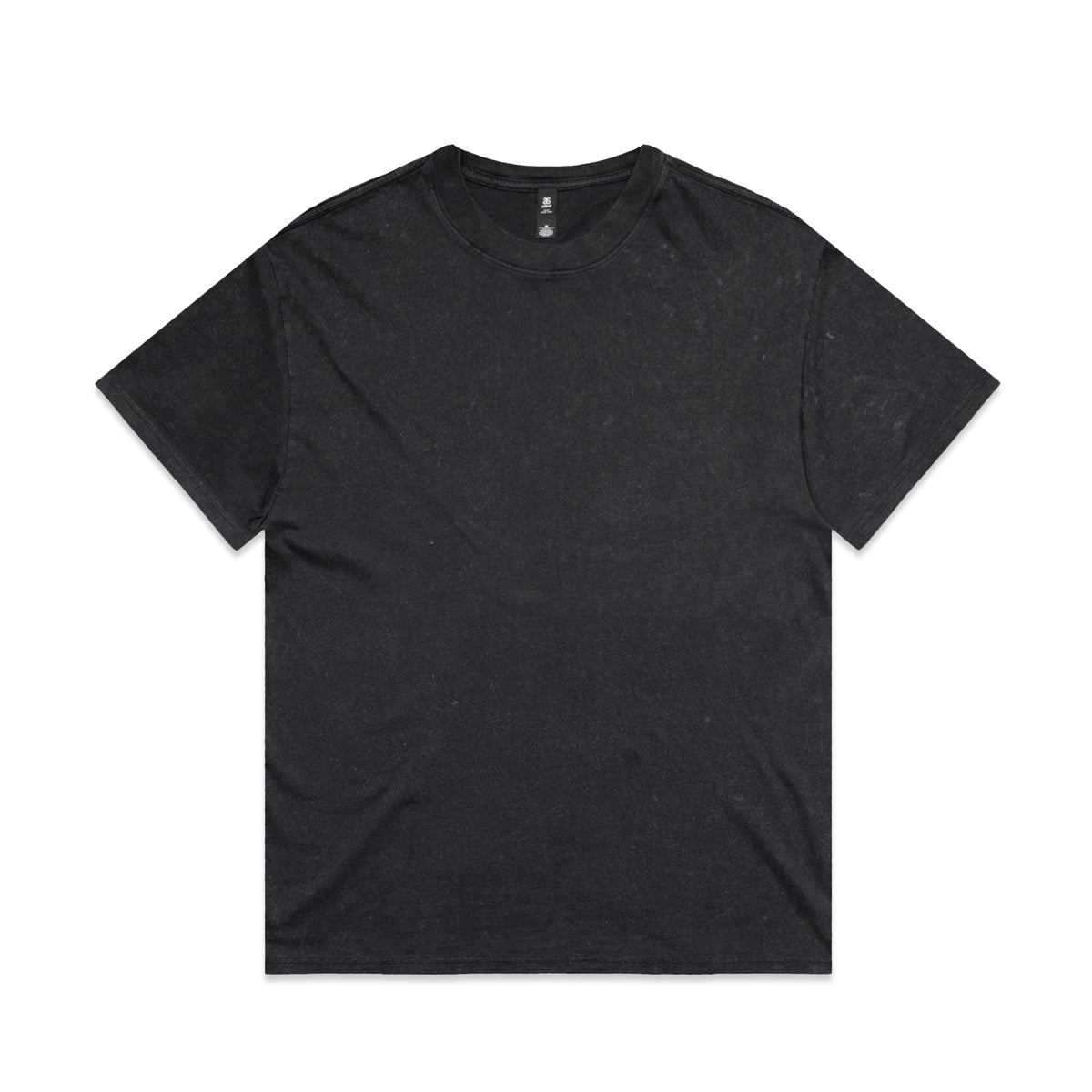 Stone Wash Heavy Tee 5085 - Black Stone - Front