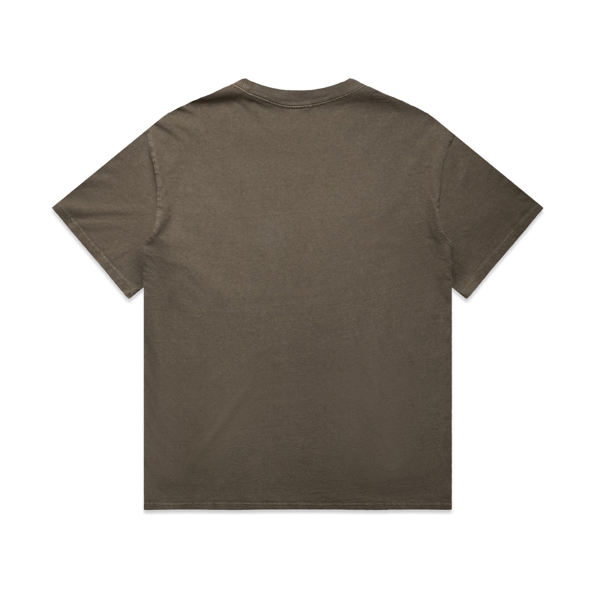 Heavy Faded Minus Tee [-5cm] 5086 - Faded Brown - Back
