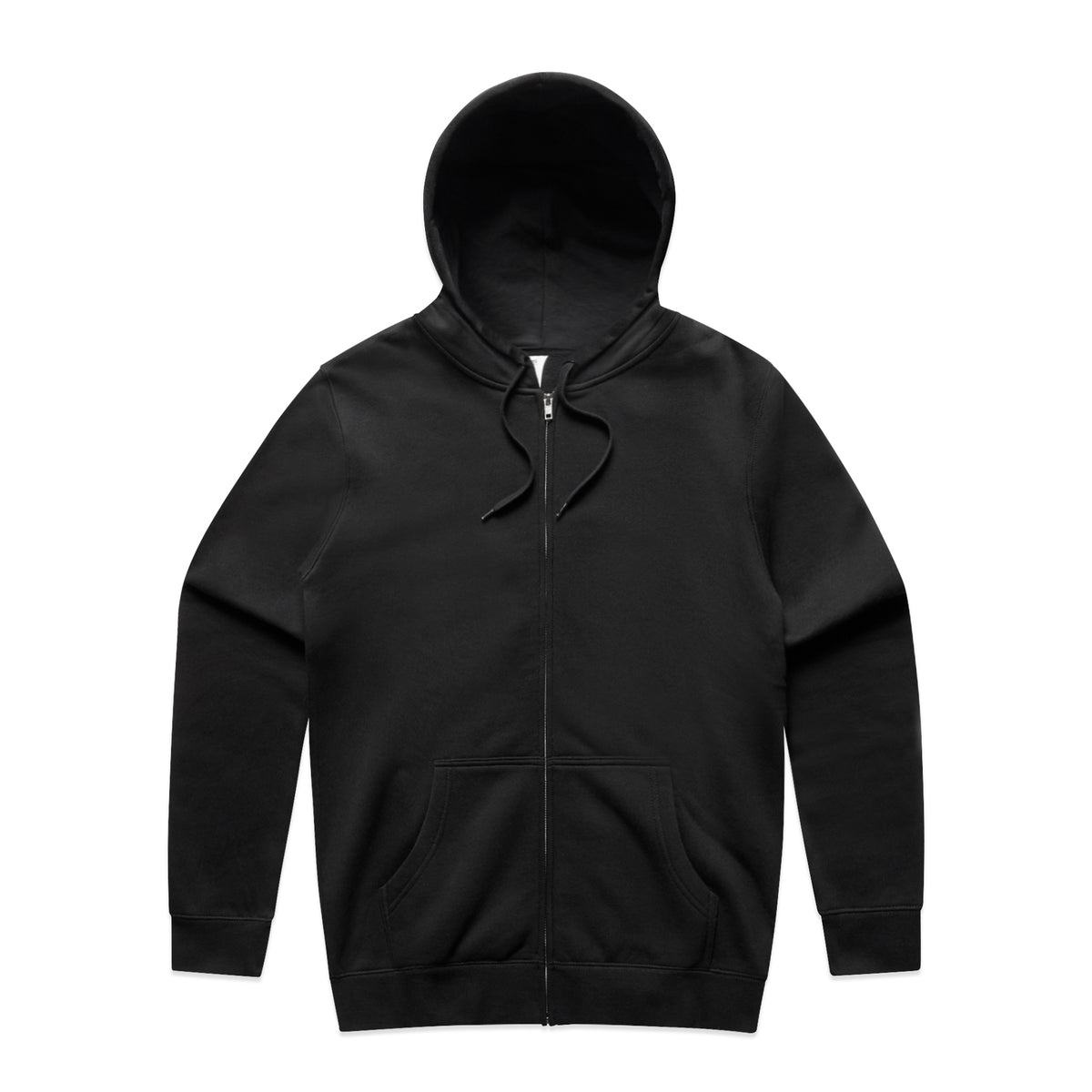 Stencil Zip Hood 5104 - Black - Front