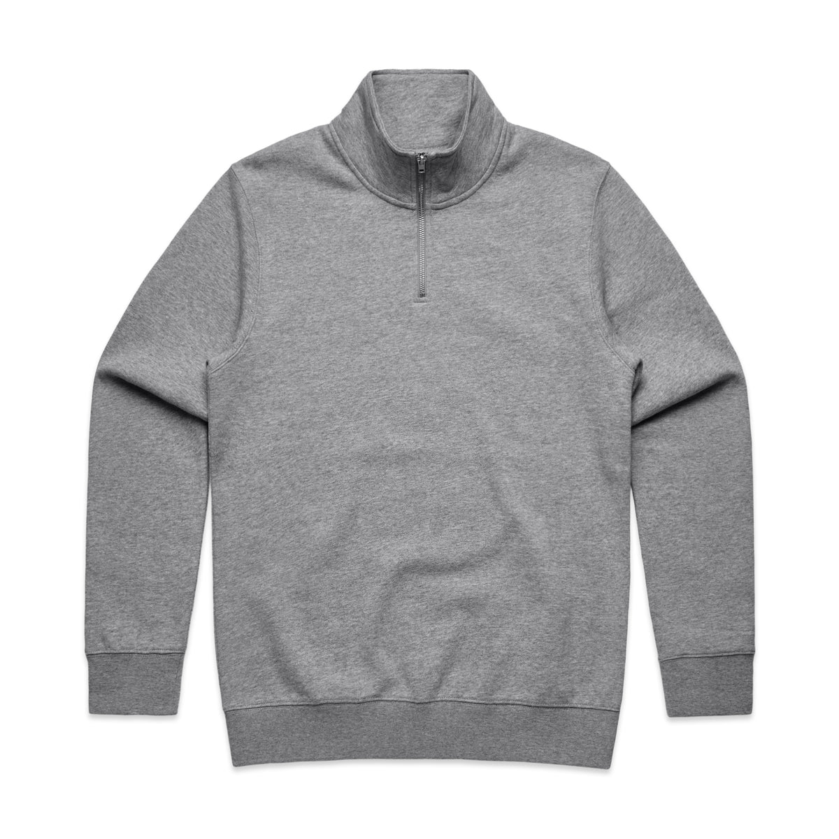 Stencil Half Zip Crew 5125 - Grey Marle - Front