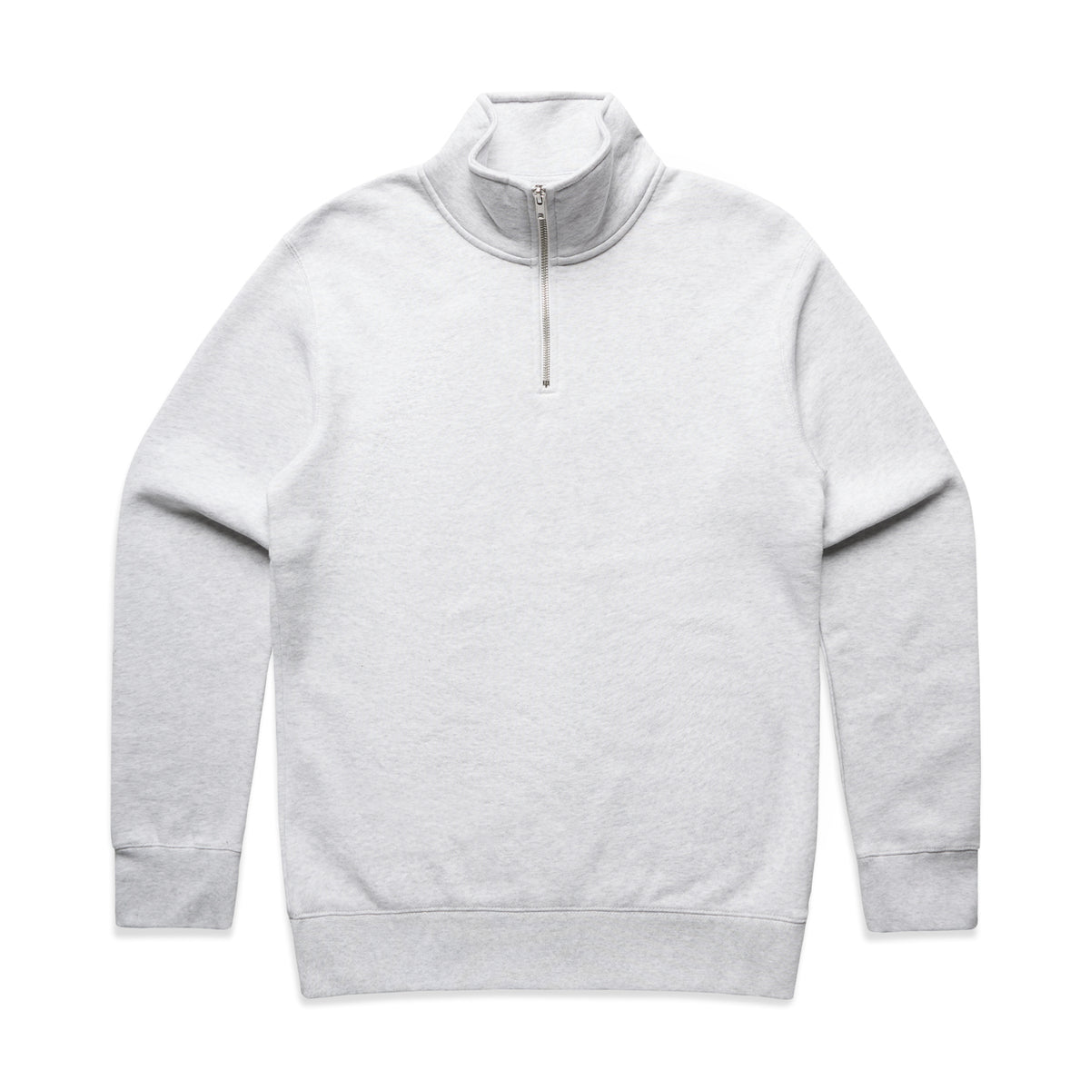 Stencil Half Zip Crew 5125 - White Marle - Front
