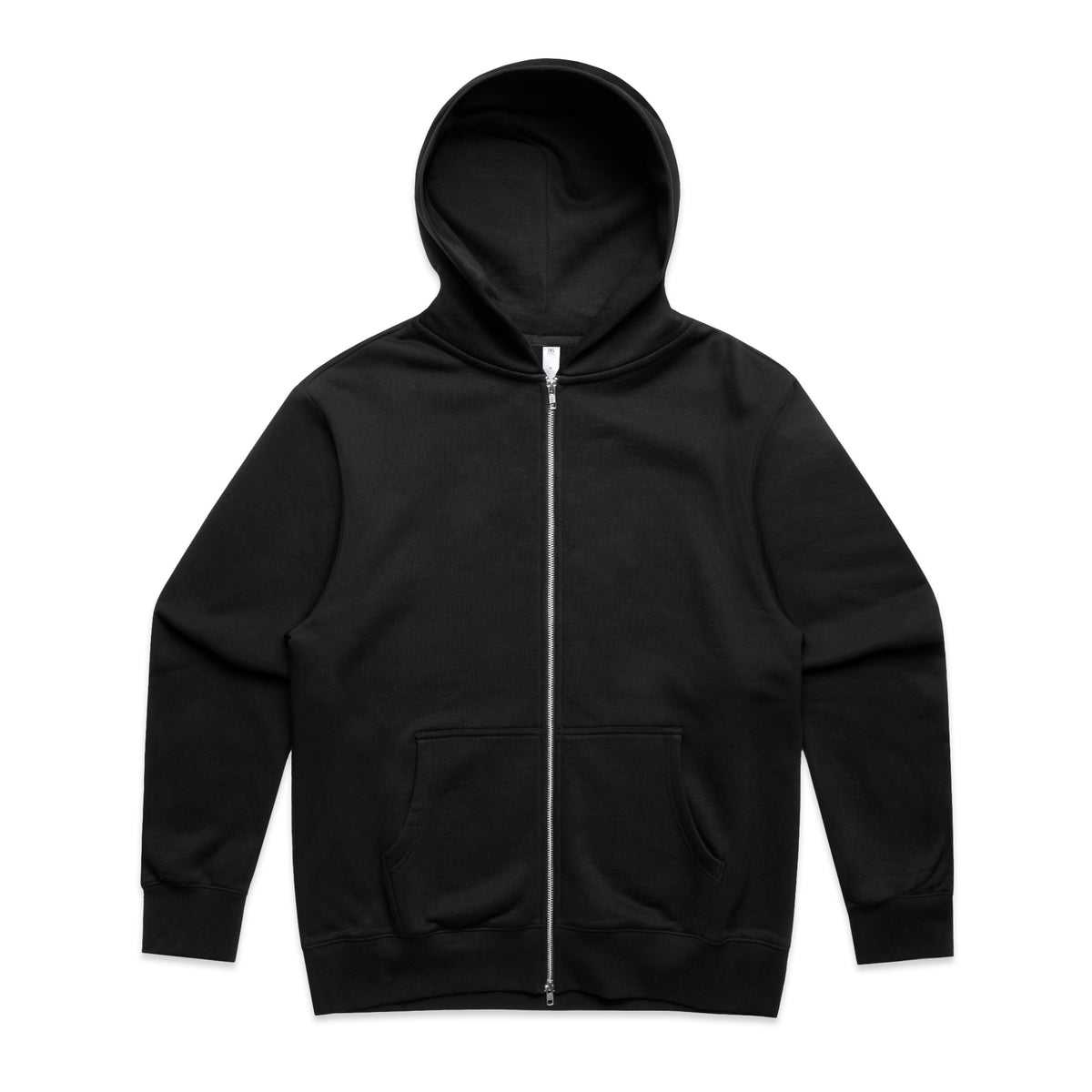 Heavy Zip Hood 5148 - Black - Front