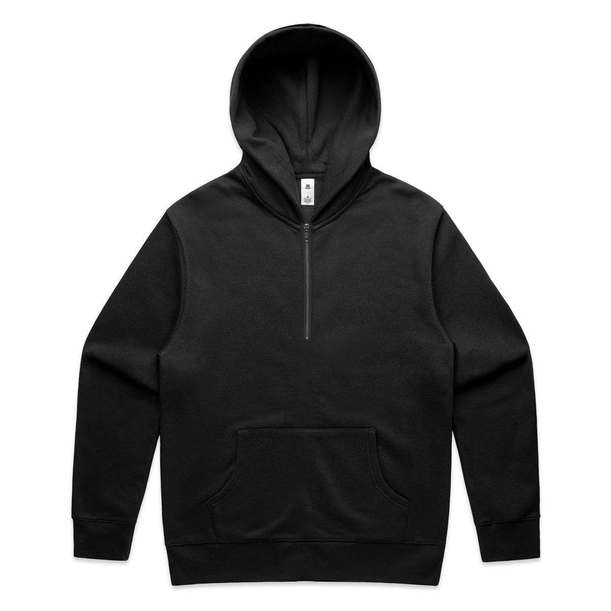 Relax Half Zip Hood 5164 - Black - Front
